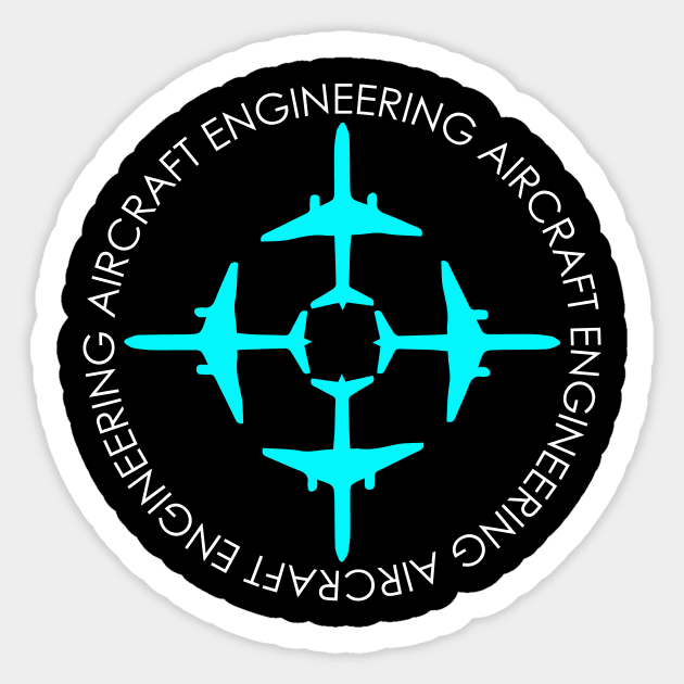 aircraft engineering aeronautical engineer Sticker by PrisDesign99